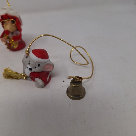 Vintage Ornaments Mixed Lot Of 9 Miniatures Christmas Tree Hanging 80s Xmas - Picture 4 of 8